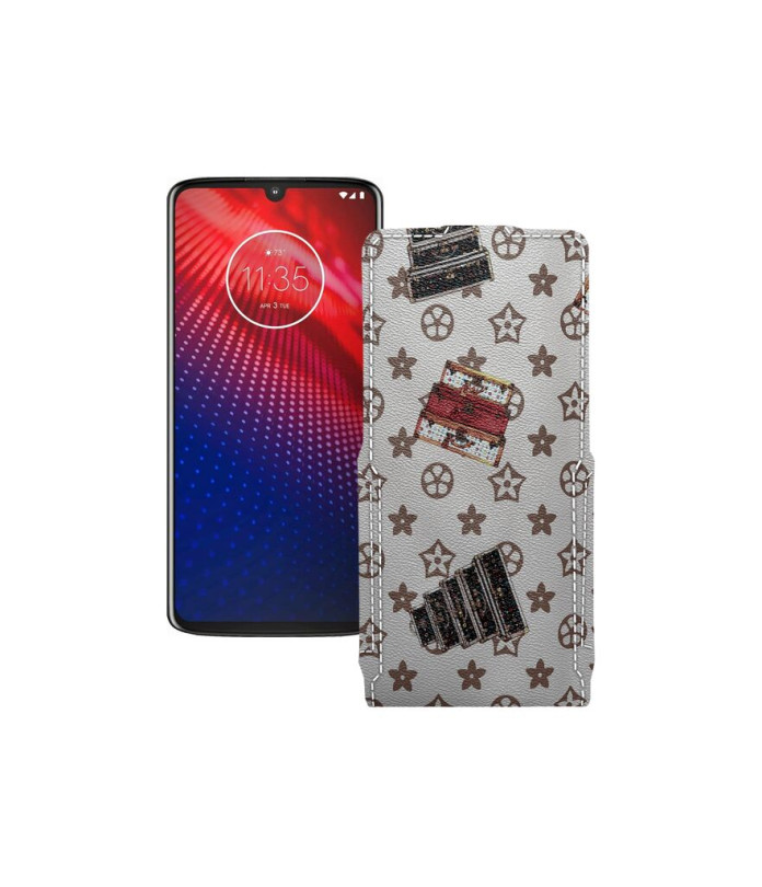 Чохол-флип з екошкіри для телефону Motorola Moto Z4