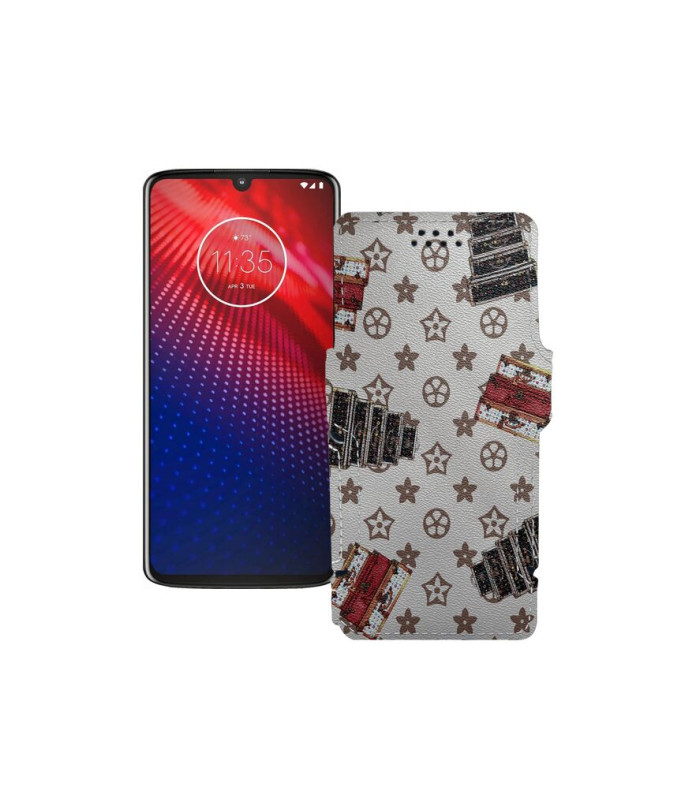 Чохол-книжка з екошкіри для телефону Motorola Moto Z4