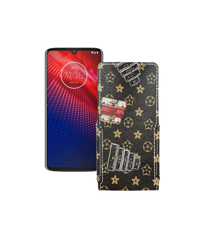 Чохол-флип з екошкіри для телефону Motorola Moto Z4