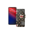 Чохол-книжка з екошкіри для телефону Motorola Moto Z4