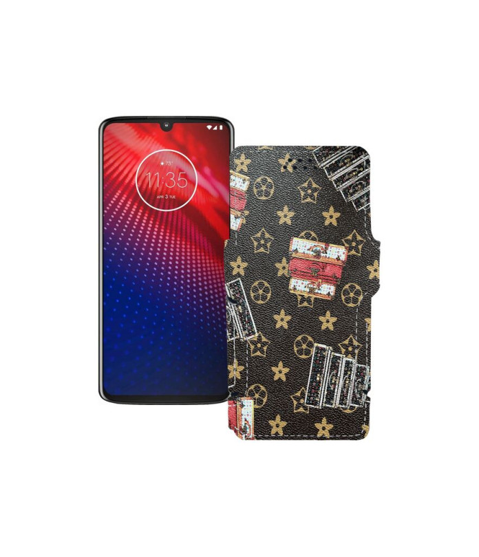 Чохол-книжка з екошкіри для телефону Motorola Moto Z4