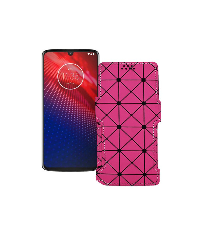 Чохол-книжка з екошкіри для телефону Motorola Moto Z4