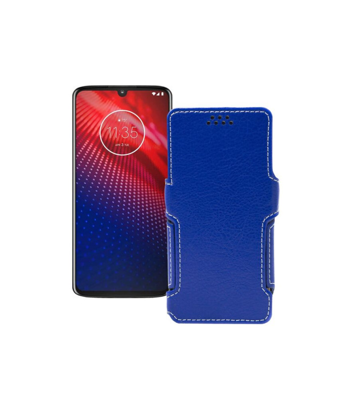 Чохол-книжка з екошкіри для телефону Motorola Moto Z4