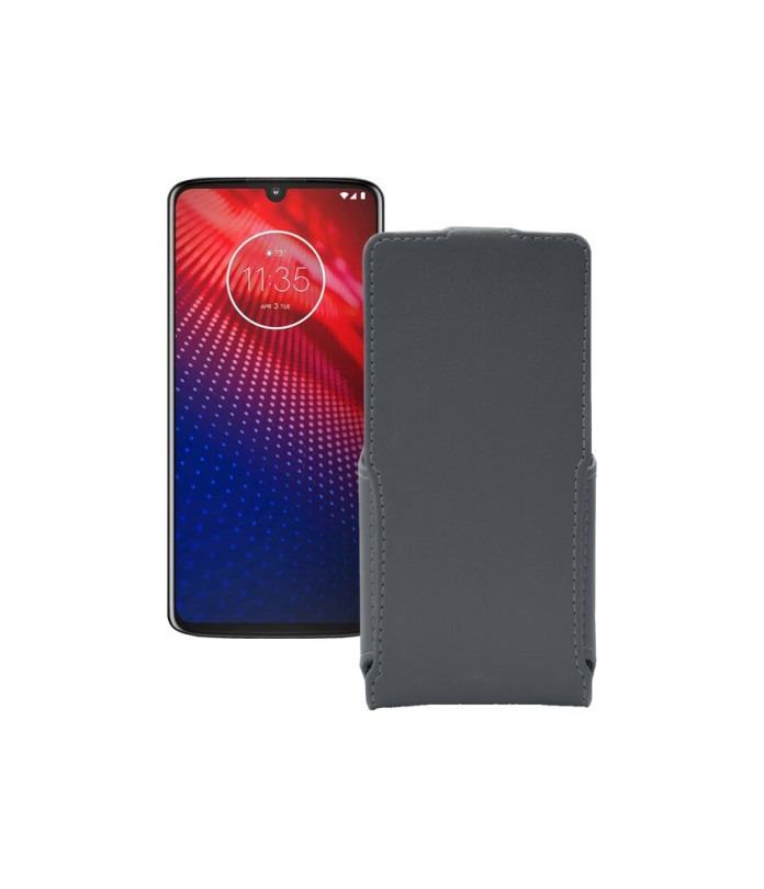 Чохол-флип з екошкіри для телефону Motorola Moto Z4