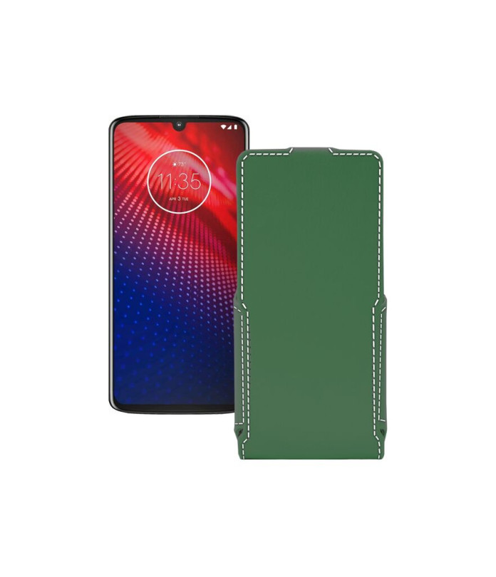 Чохол-флип з екошкіри для телефону Motorola Moto Z4