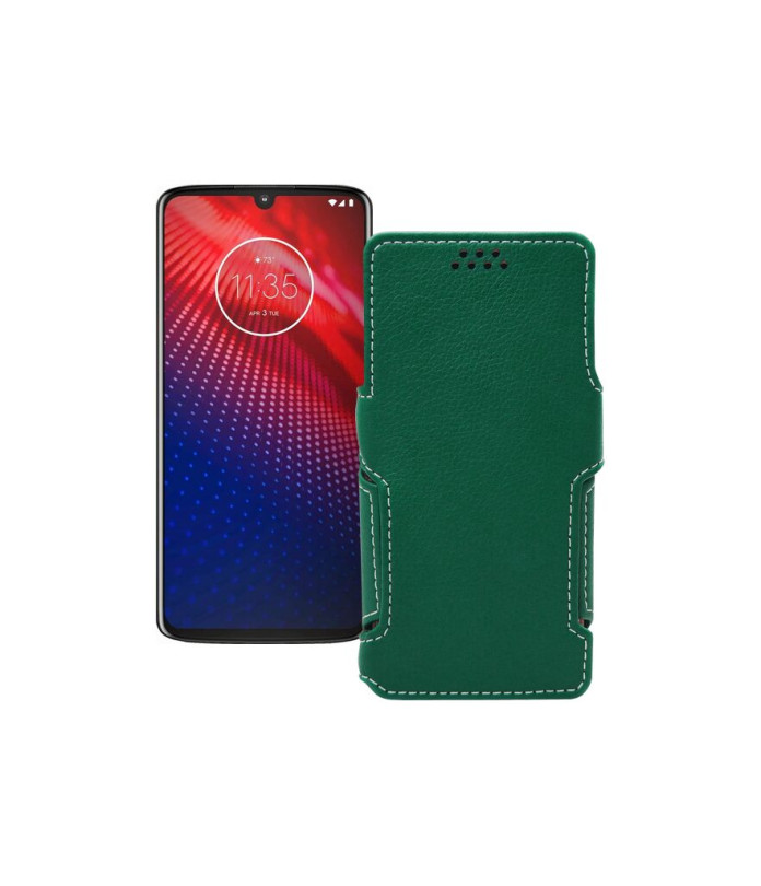 Чохол-книжка з екошкіри для телефону Motorola Moto Z4