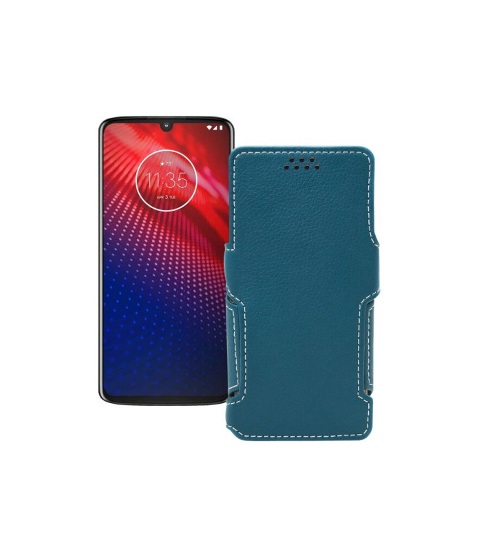 Чохол-книжка з екошкіри для телефону Motorola Moto Z4