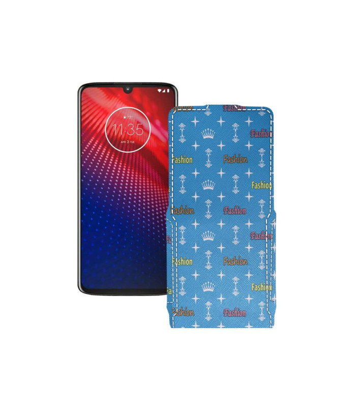 Чохол-флип з екошкіри для телефону Motorola Moto Z4