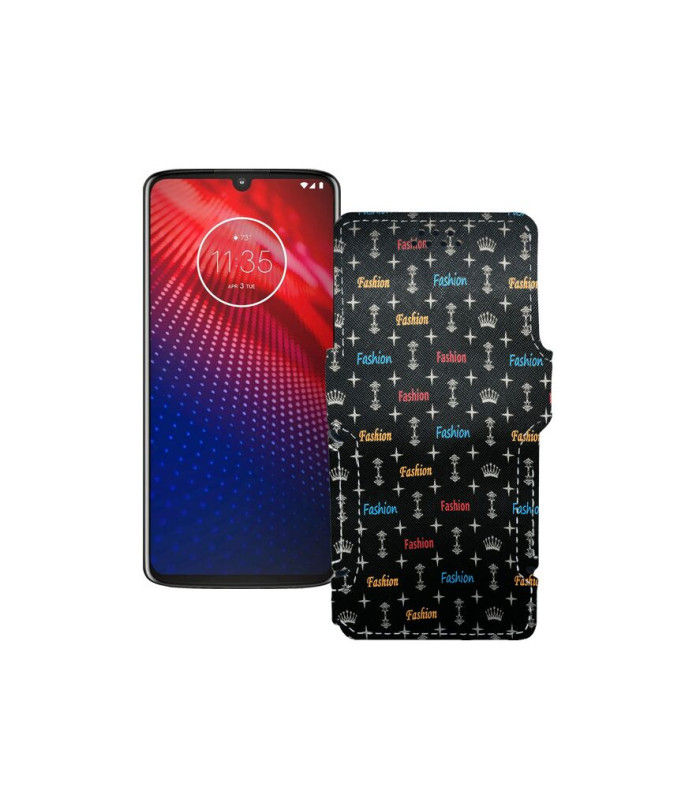 Чохол-книжка з екошкіри для телефону Motorola Moto Z4