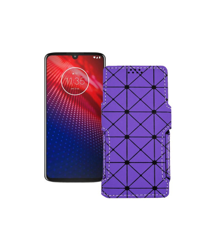 Чохол-книжка з екошкіри для телефону Motorola Moto Z4