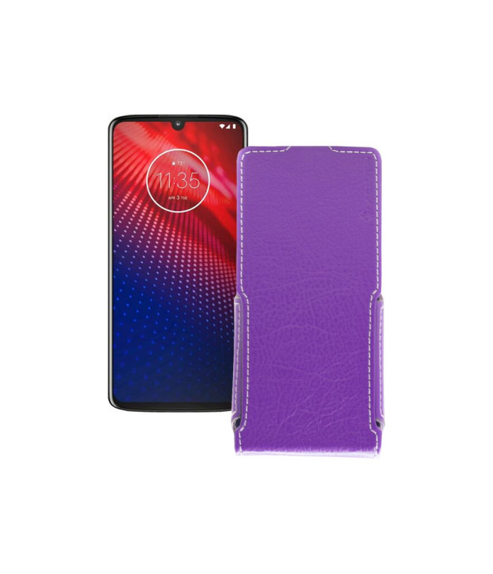 Чохол-флип з екошкіри для телефону Motorola Moto Z4