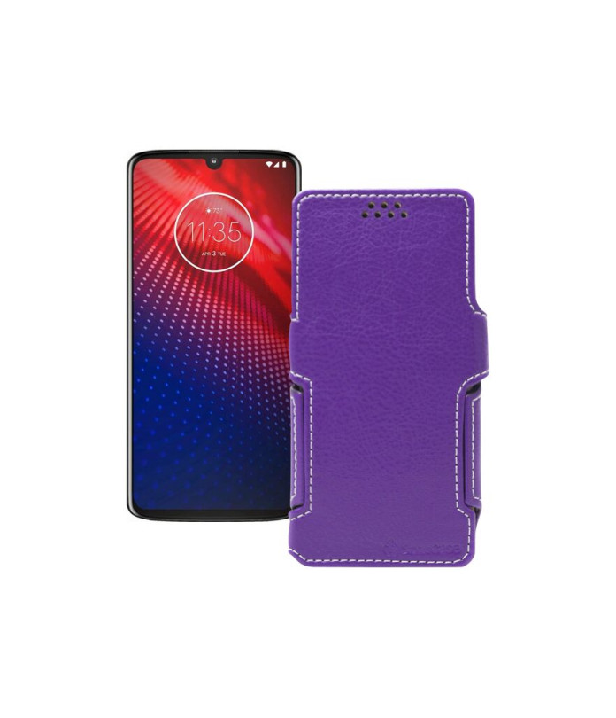 Чохол-книжка з екошкіри для телефону Motorola Moto Z4