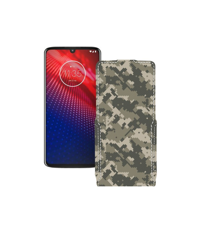 Чохол-флип з екошкіри для телефону Motorola Moto Z4