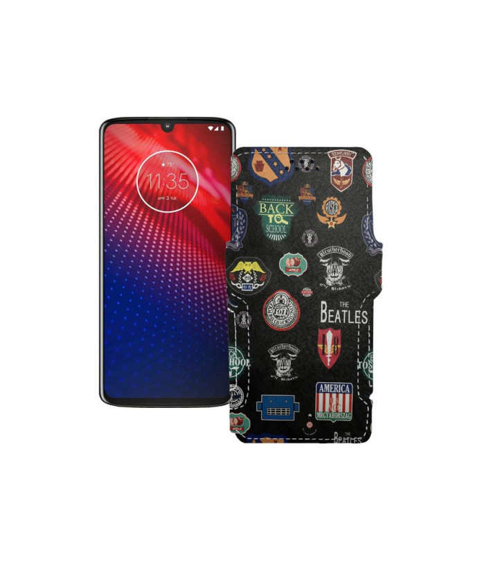 Чохол-книжка з екошкіри для телефону Motorola Moto Z4