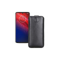 Витяжка з екошкіри для телефону Motorola Moto Z4