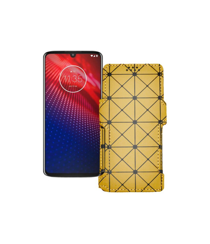 Чохол-книжка з екошкіри для телефону Motorola Moto Z4