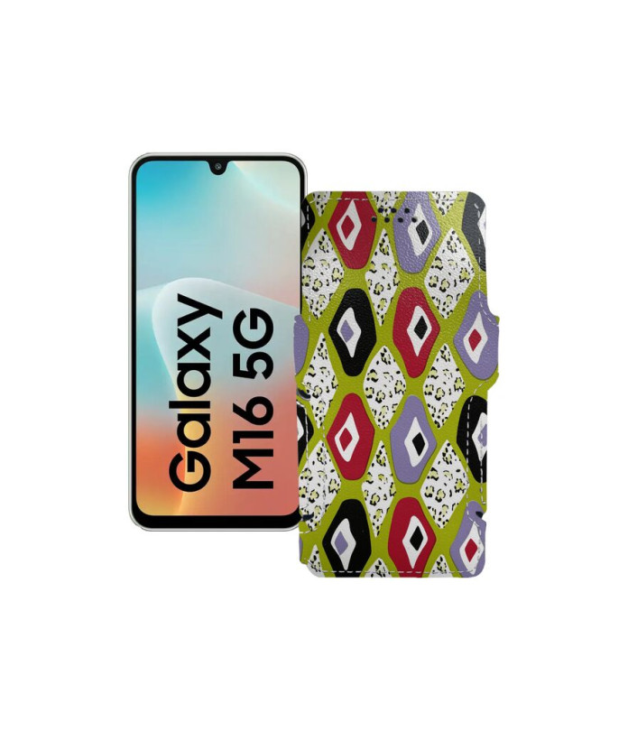 Чохол-книжка з екошкіри для телефону Samsung Galaxy M16 5G (M166)