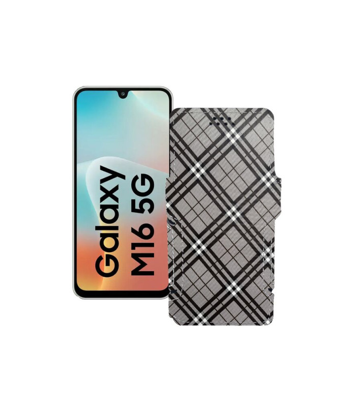 Чохол-книжка з екошкіри для телефону Samsung Galaxy M16 5G (M166)