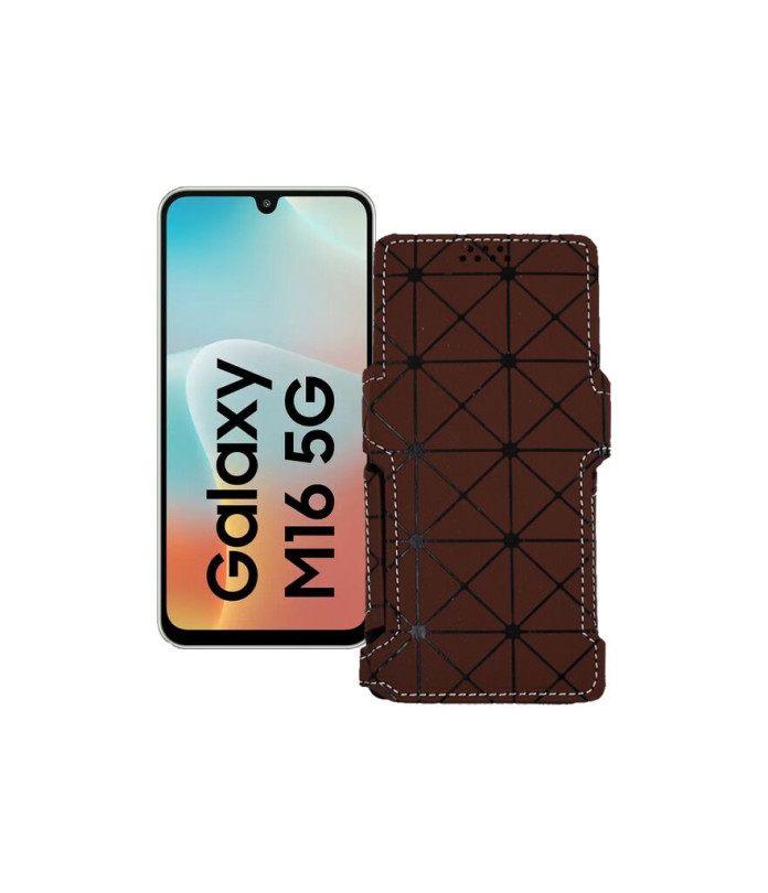 Чохол-книжка з екошкіри для телефону Samsung Galaxy M16 5G (M166)