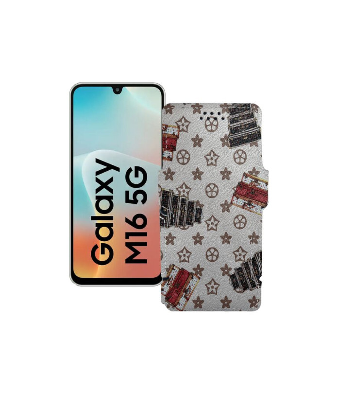 Чохол-книжка з екошкіри для телефону Samsung Galaxy M16 5G (M166)