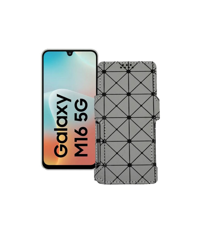 Чохол-книжка з екошкіри для телефону Samsung Galaxy M16 5G (M166)