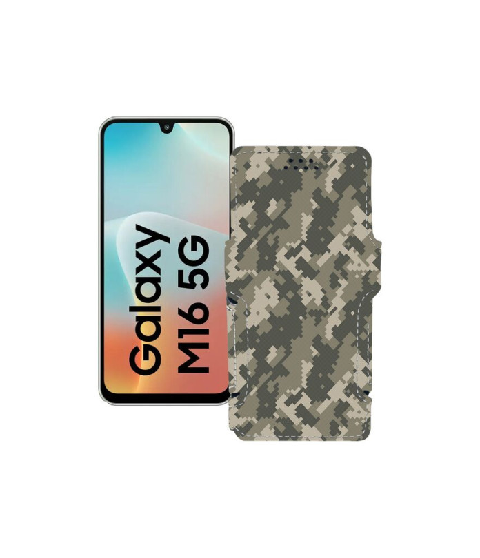 Чохол-книжка з екошкіри для телефону Samsung Galaxy M16 5G (M166)
