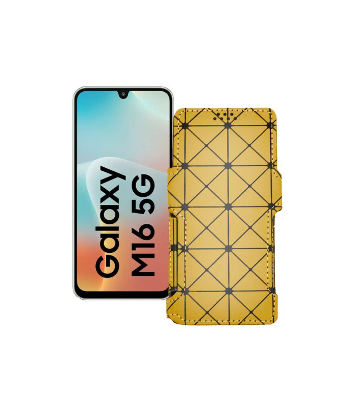 Чохол-книжка з екошкіри для телефону Samsung Galaxy M16 5G (M166)