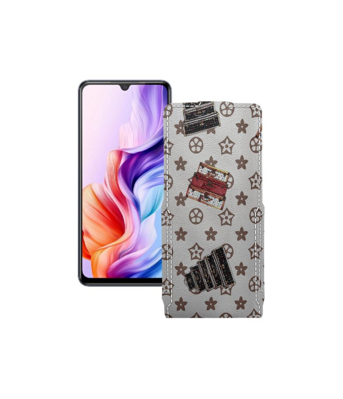 Чохол-флип з екошкіри для телефону ZTE Blade V70 Max