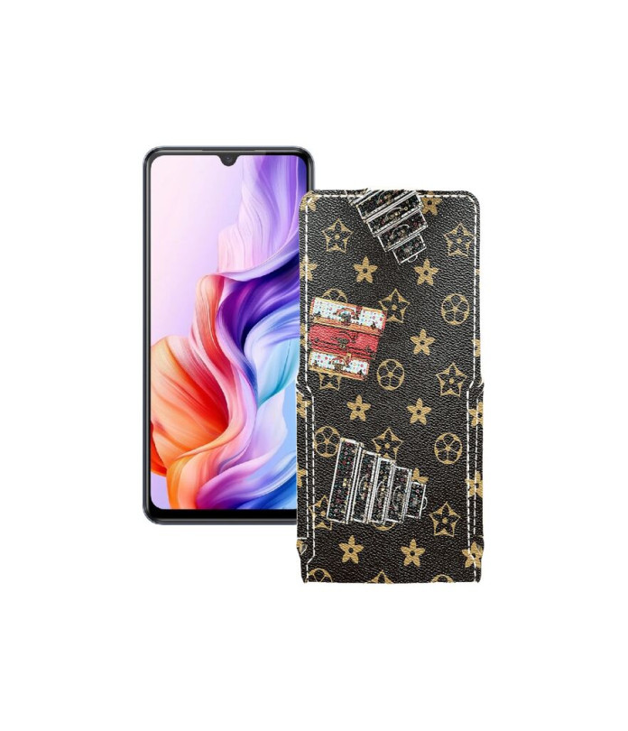 Чохол-флип з екошкіри для телефону ZTE Blade V70 Max