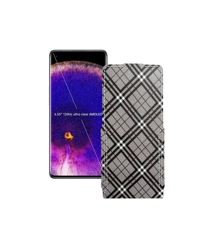 Чохол-флип з екошкіри для телефону OPPO Find X5