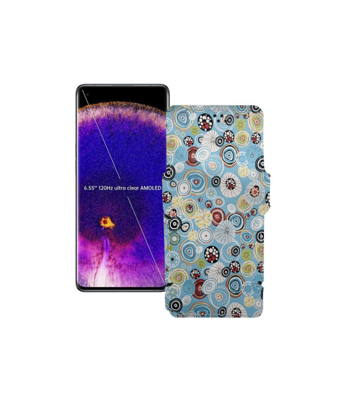 Чохол-книжка з екошкіри для телефону OPPO Find X5