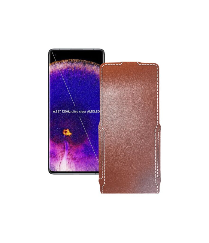 Чохол-флип з екошкіри для телефону OPPO Find X5