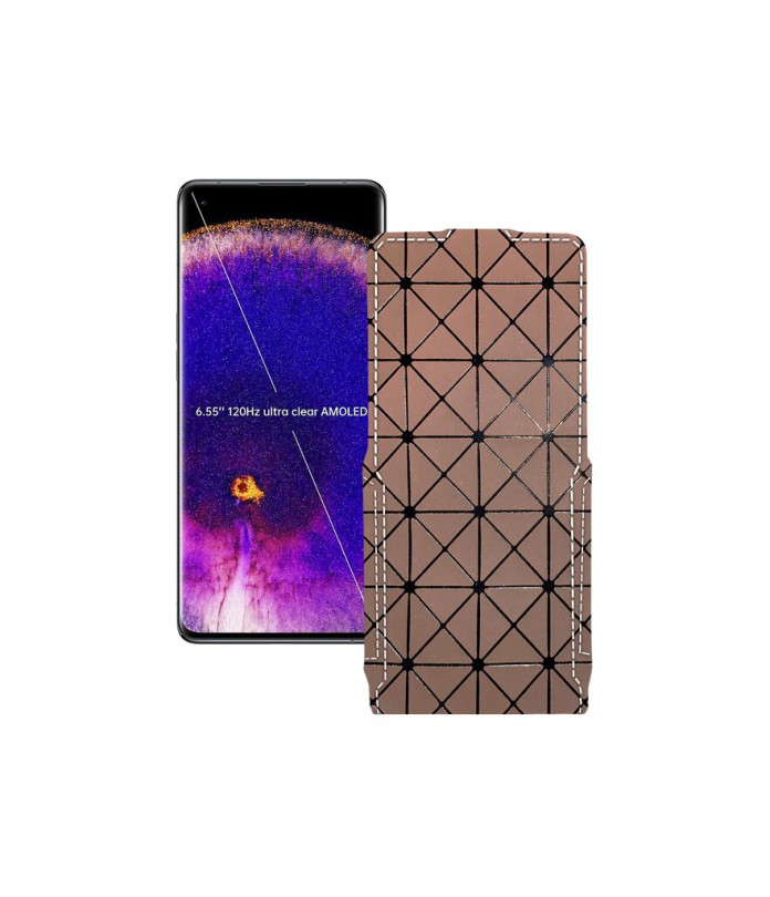 Чохол-флип з екошкіри для телефону OPPO Find X5