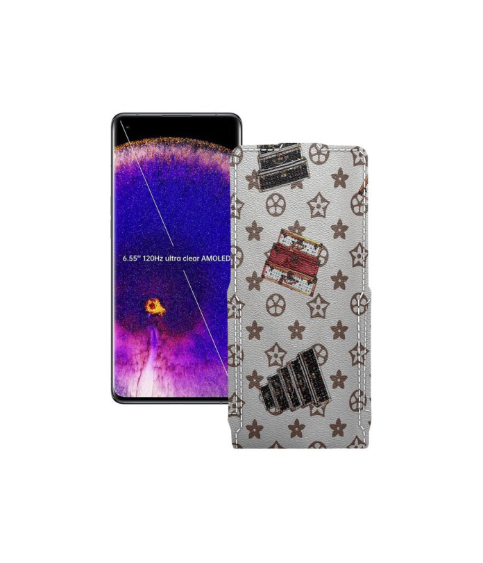 Чохол-флип з екошкіри для телефону OPPO Find X5