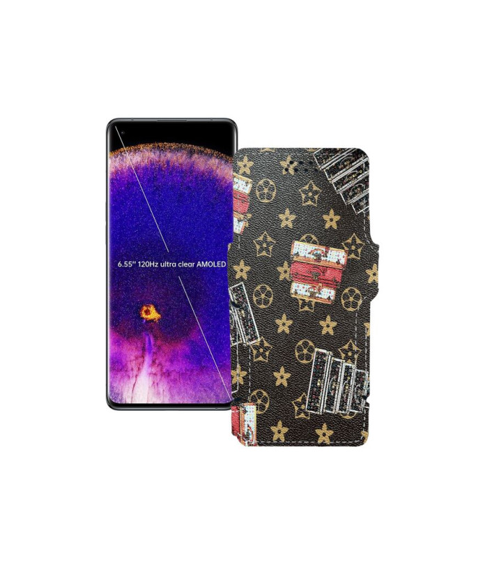 Чохол-книжка з екошкіри для телефону OPPO Find X5