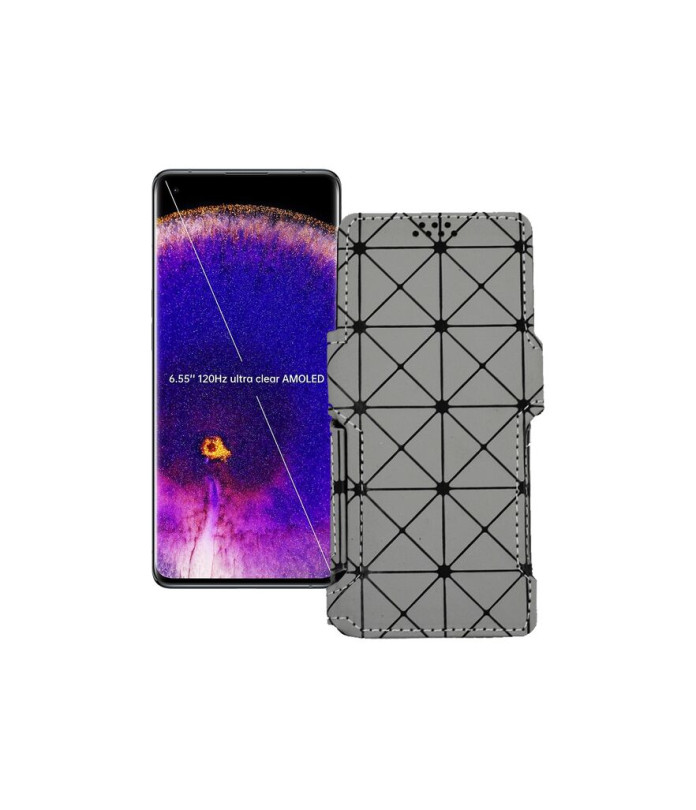 Чохол-книжка з екошкіри для телефону OPPO Find X5