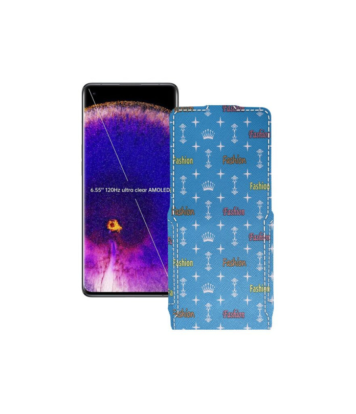 Чохол-флип з екошкіри для телефону OPPO Find X5