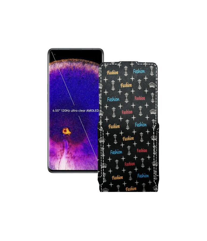 Чохол-флип з екошкіри для телефону OPPO Find X5