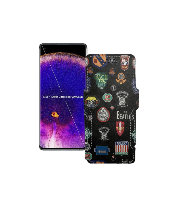 Чохол-книжка з екошкіри для телефону OPPO Find X5