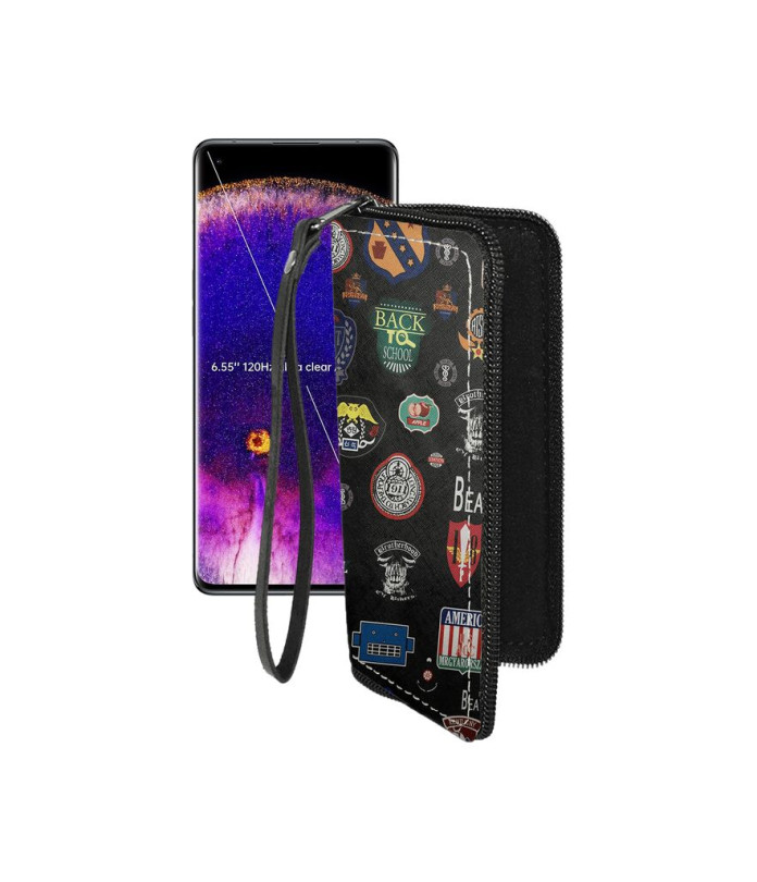 Чохол-гаманець з екошкіри для телефону OPPO Find X5