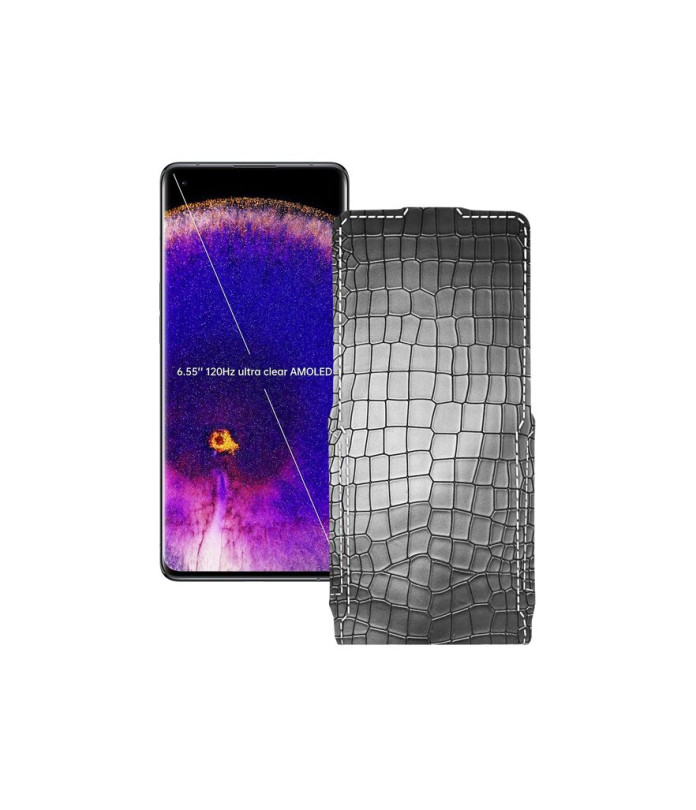 Чохол-флип з екошкіри для телефону OPPO Find X5