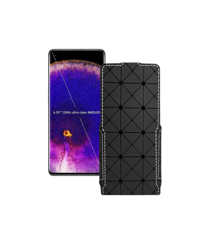 Чохол-флип з екошкіри для телефону OPPO Find X5