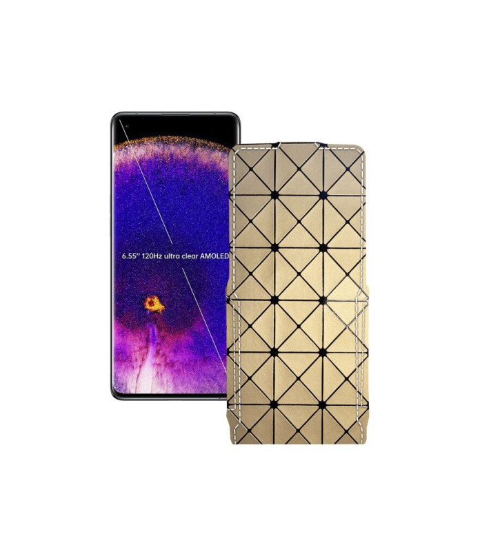 Чохол-флип з екошкіри для телефону OPPO Find X5