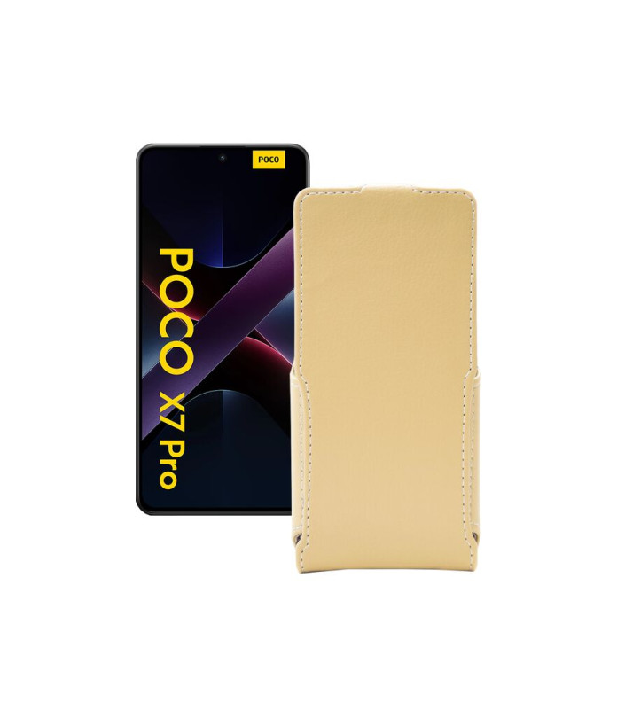 Чохол-флип з екошкіри для телефону Xiaomi Poco X7 Pro