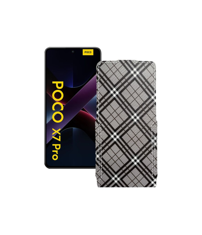 Чохол-флип з екошкіри для телефону Xiaomi Poco X7 Pro