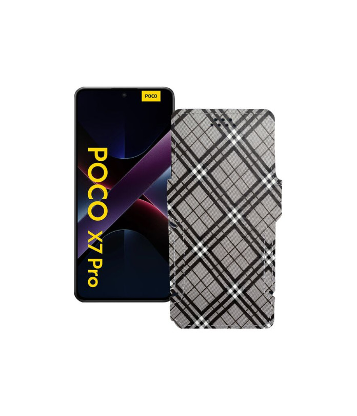 Чохол-книжка з екошкіри для телефону Xiaomi Poco X7 Pro