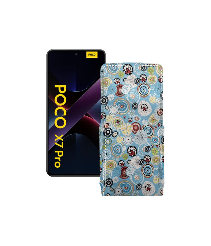 Чохол-флип з екошкіри для телефону Xiaomi Poco X7 Pro