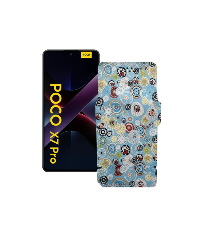 Чохол-книжка з екошкіри для телефону Xiaomi Poco X7 Pro