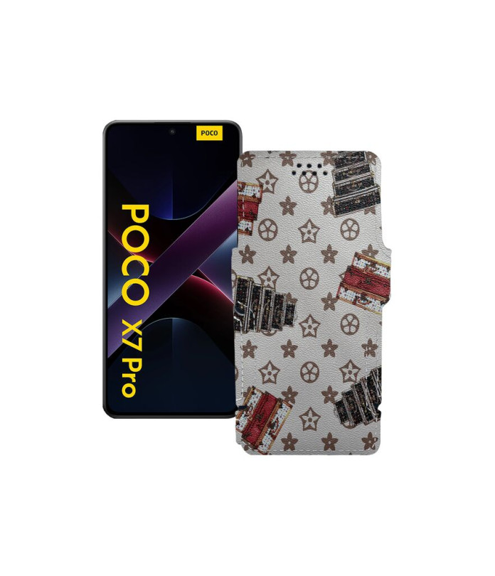 Чохол-книжка з екошкіри для телефону Xiaomi Poco X7 Pro