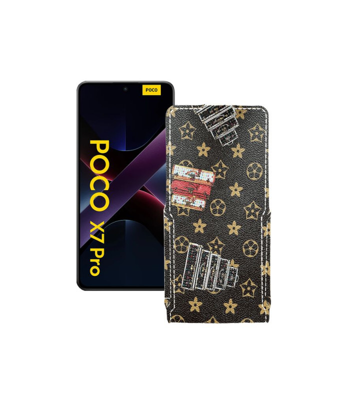 Чохол-флип з екошкіри для телефону Xiaomi Poco X7 Pro